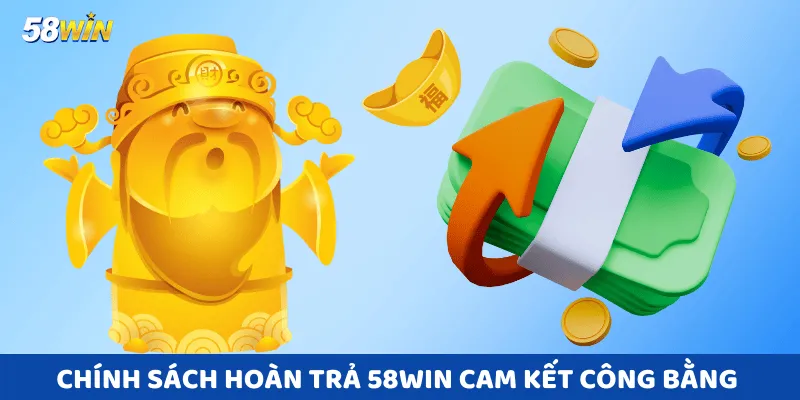 Chính Sách Hoàn Trả 58win khẳng định cam kết công bằng cho mọi thành viên.